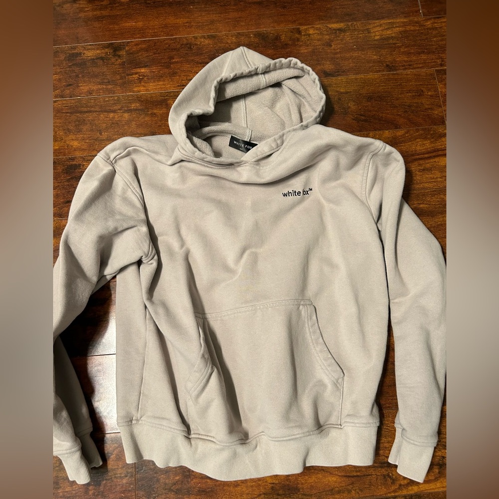 White fox hoodie